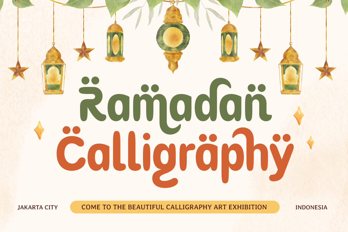 Yeah Ramadan - Arabic Font