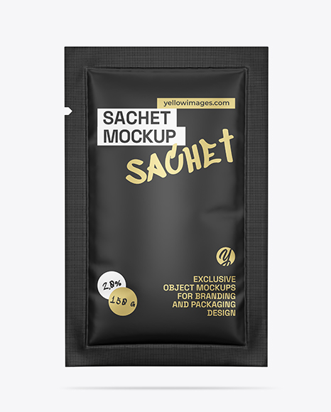 Matte Sachet Mockup - Packaging mockups