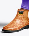Chelsea Boots on Woman's Legs with Leggins Mockup