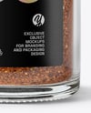Clear Glass Jar with Steak Seasoning Mockup