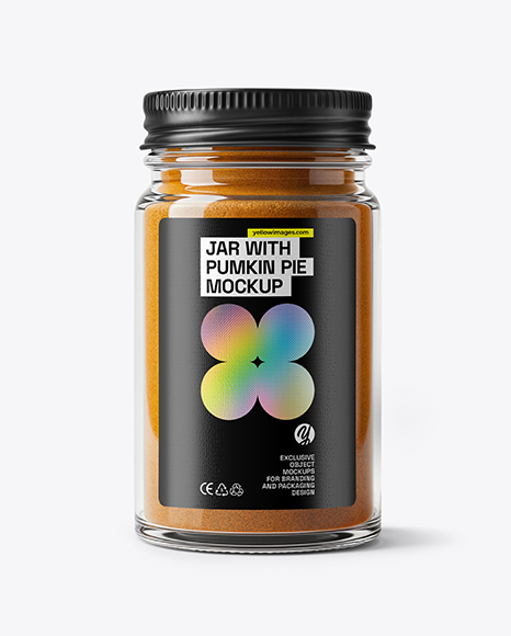 Jar with Pumpkin Pie Spice Mockup