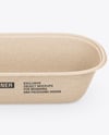 Kraft Paper Food Container in Paper Sleeve Mockup