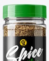 Plastic Spice Jar with Whole Cumin Mockup