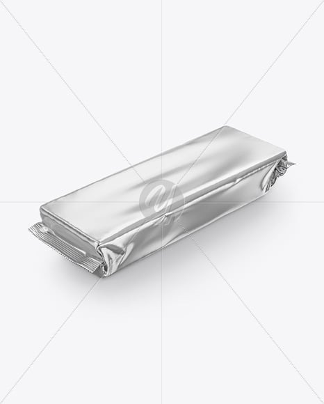 Metallic Flow-Pack Mockup
