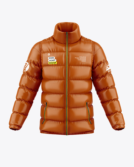 Glossy Down Jacket Mockup - Dickies jacket mockup