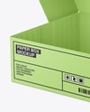 Opened Textured Cake Box Mockup