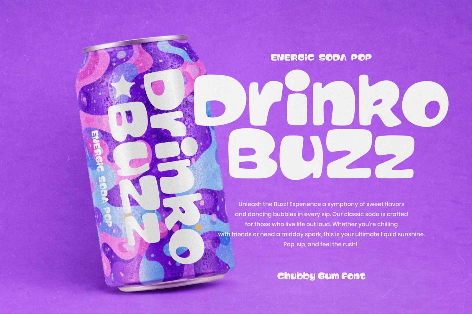 Chubby Gum - A Playful Chunky Display Font
