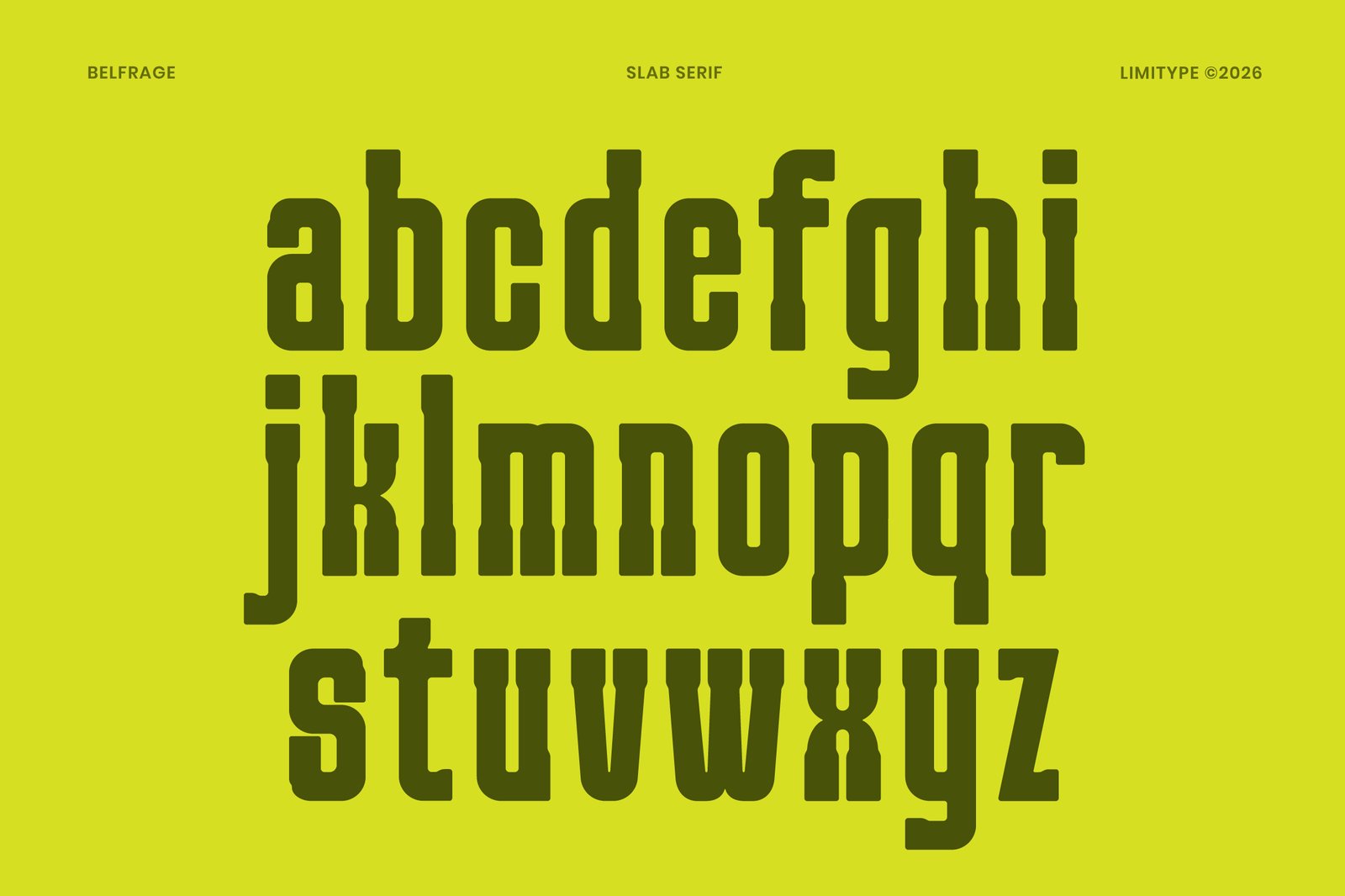 Belfrage - Slab Serif Font