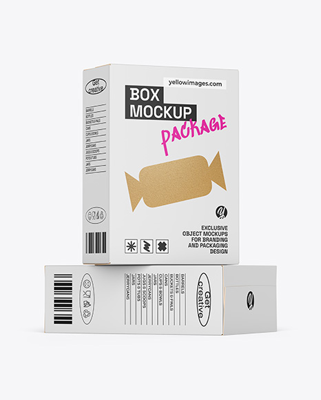 Two Paper Boxes Mockup