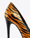 Glossy Stiletto on Shoe Box Mockup