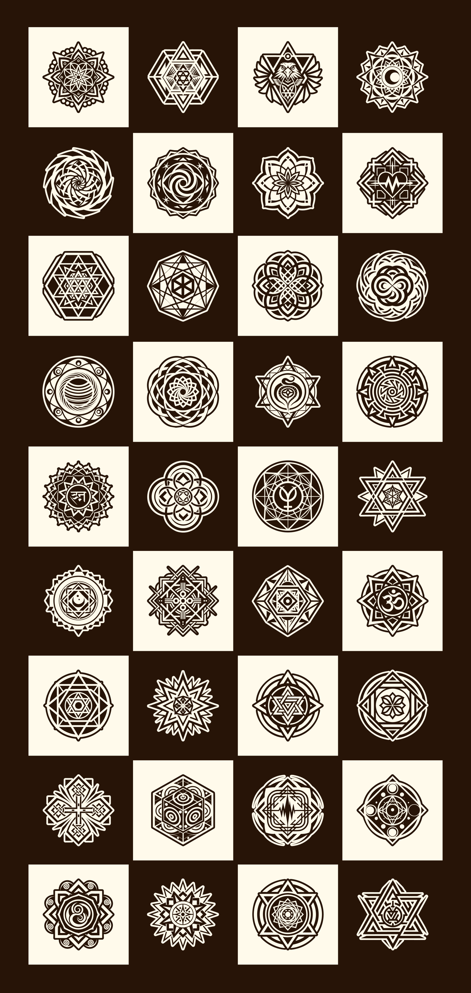 Geometric Symbols Art Set