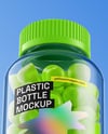 Plastic Bottle with Gummies Mockup