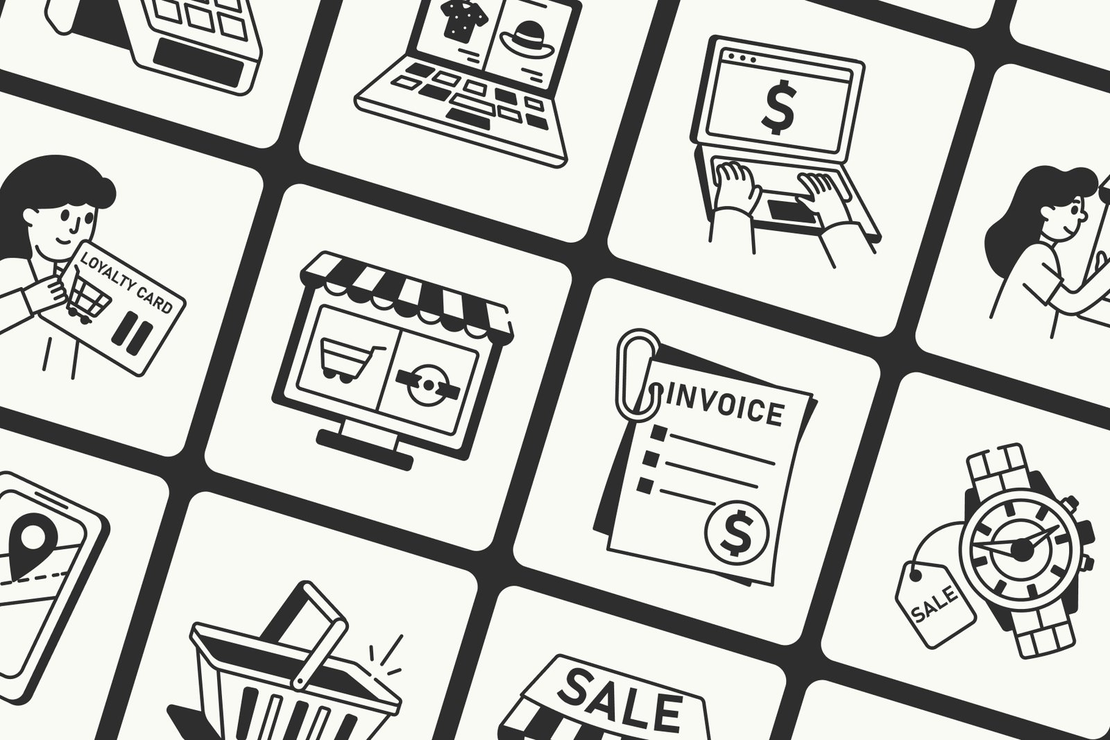 Shopping Drawing Set