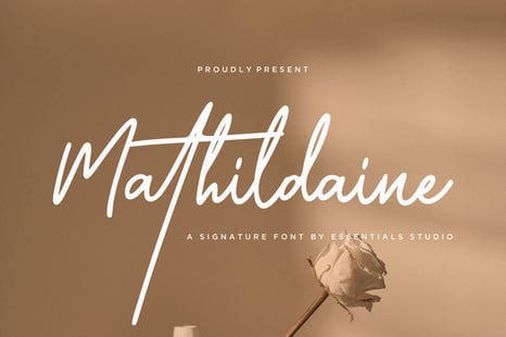 Mathildaine - Luxury Signature Font - Stylish fonts