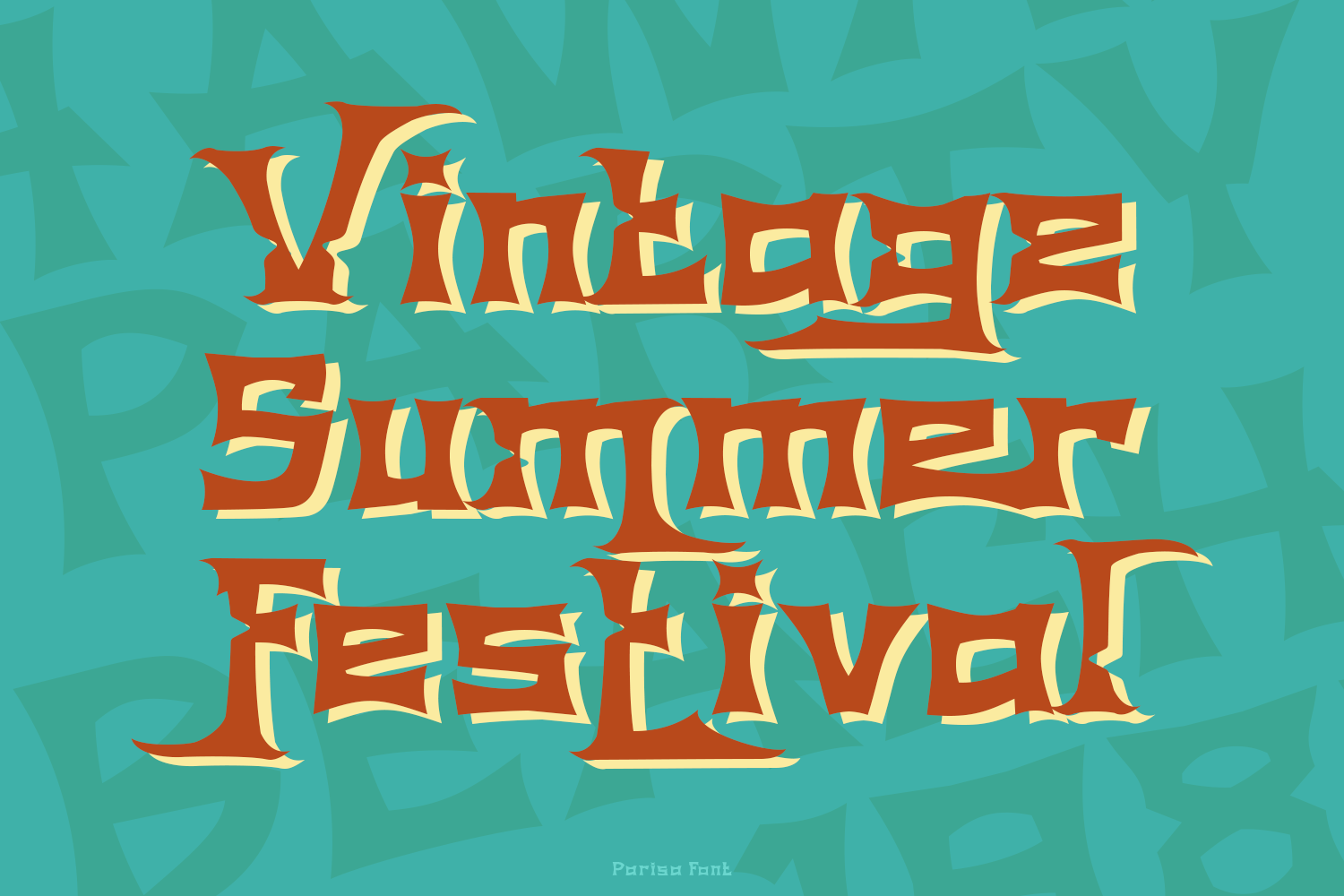 Parisa Vintage Display Font