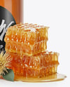 Glass Jar with Eucalyptus Honey Mockup