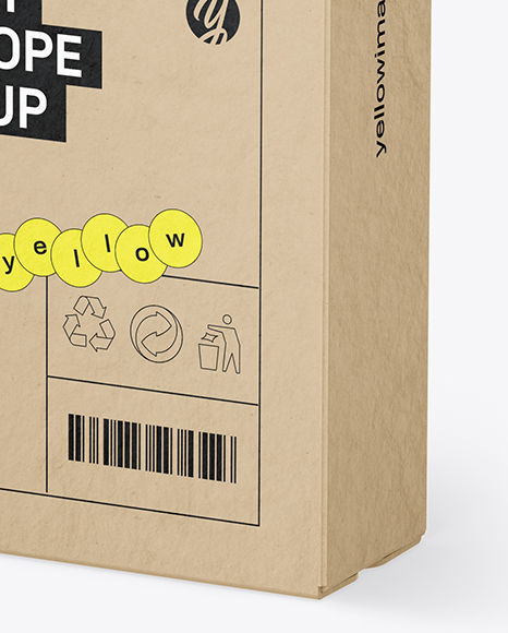 String & Button Pocket Envelope Mockup