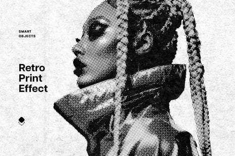 Halftone Print Photo Effect - Add-Ons