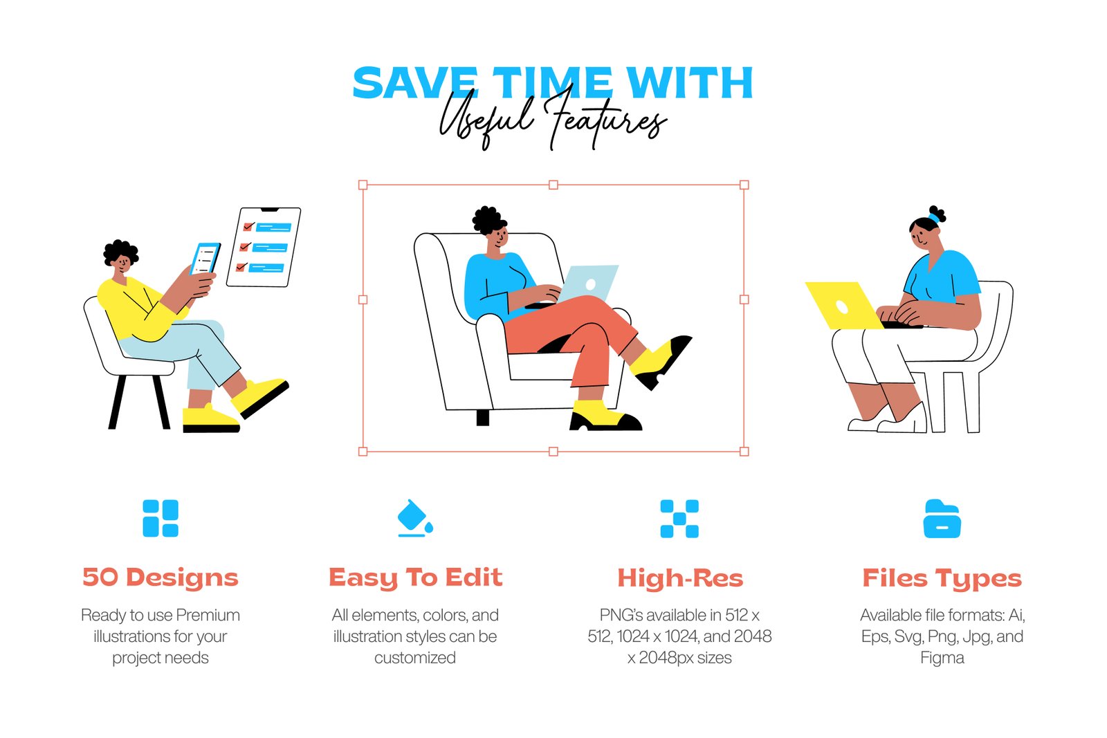 Freelancer Illustration Art Set