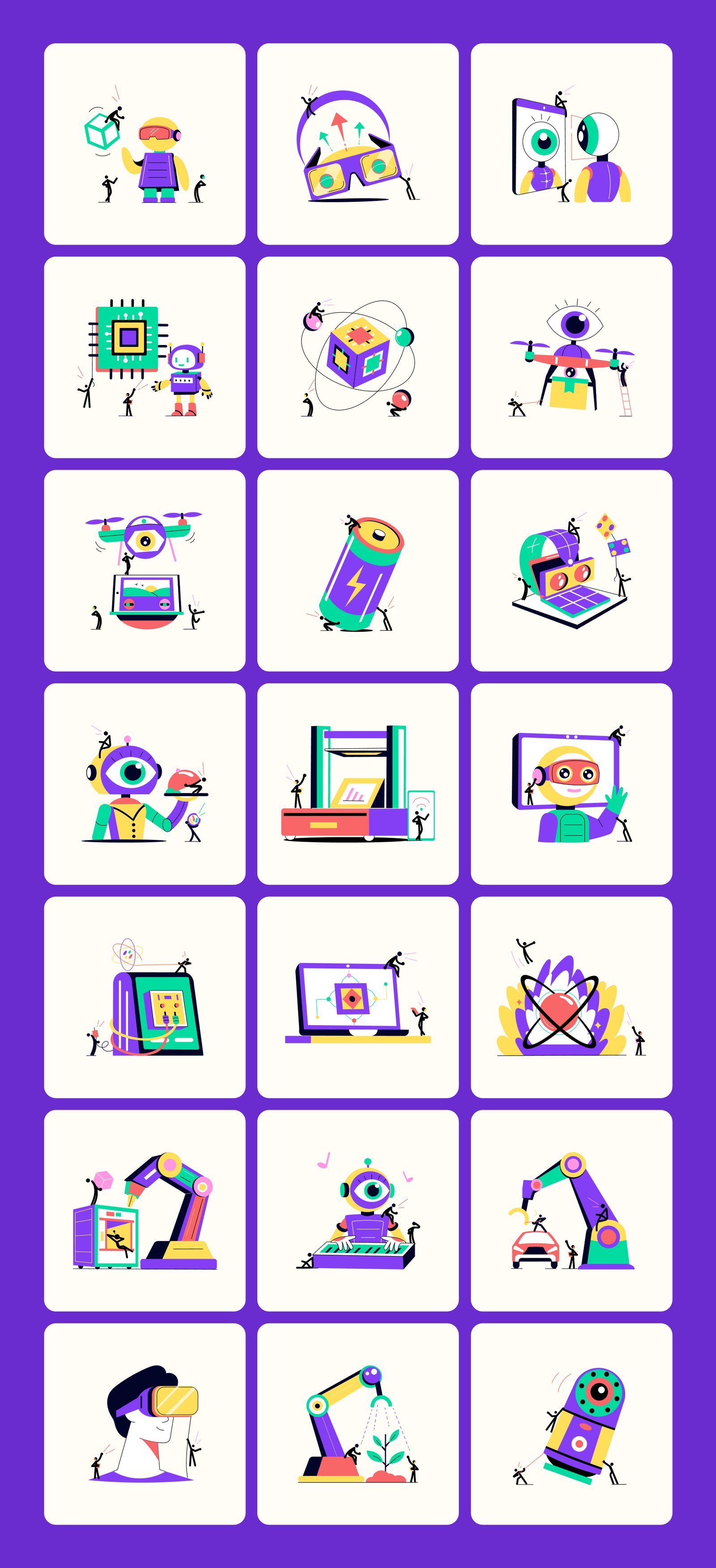 Technology and Innovation Illustrations Bundle