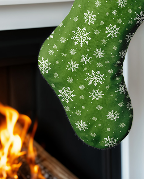 Christmas Stocking Mockup