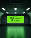 Billboard in Underground Passage Mockup