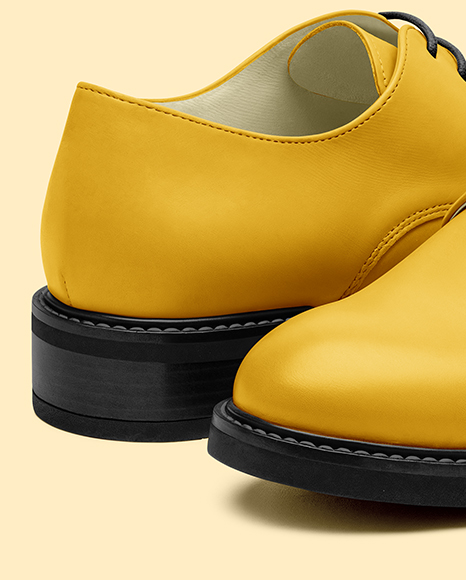 Pair of Women's Derby Shoes Mockup