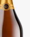 Amber Glass Champagne Bottle Mockup