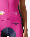 Woman Wearing Cycling Jersey and Bib Shorts Mockup