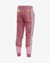 Heather Men’s Pants Mockup - Back Half Side View