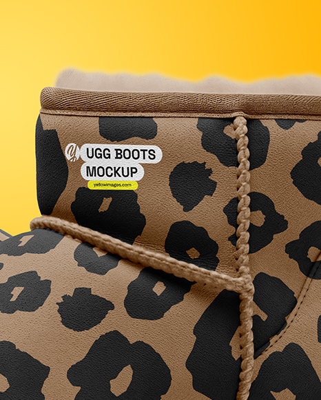 Pair of Women's UGG Boots Mockup
