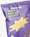 Kraft Paper Snack Bags Mockup