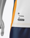 Training Short Sleeve Full Soccer Kit Mockup - Front View
