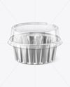 Aluminium Foil Cup with Clear Plastic Cup Mockup