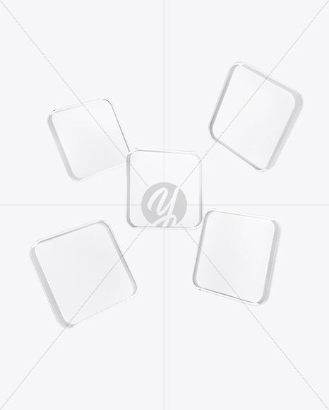 Frosted Glass Icons Mockup