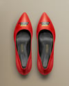 Pair of Glossy Stilettos Mockup