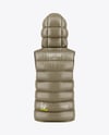 Hooded Down Vest Mockup