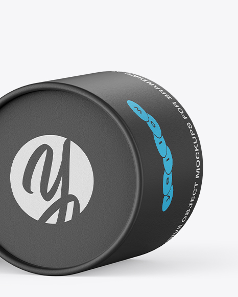 Opened Matte Paper Tube Mockup