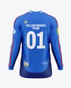 Long Sleeve Soccer Jersey Mockup - Back View