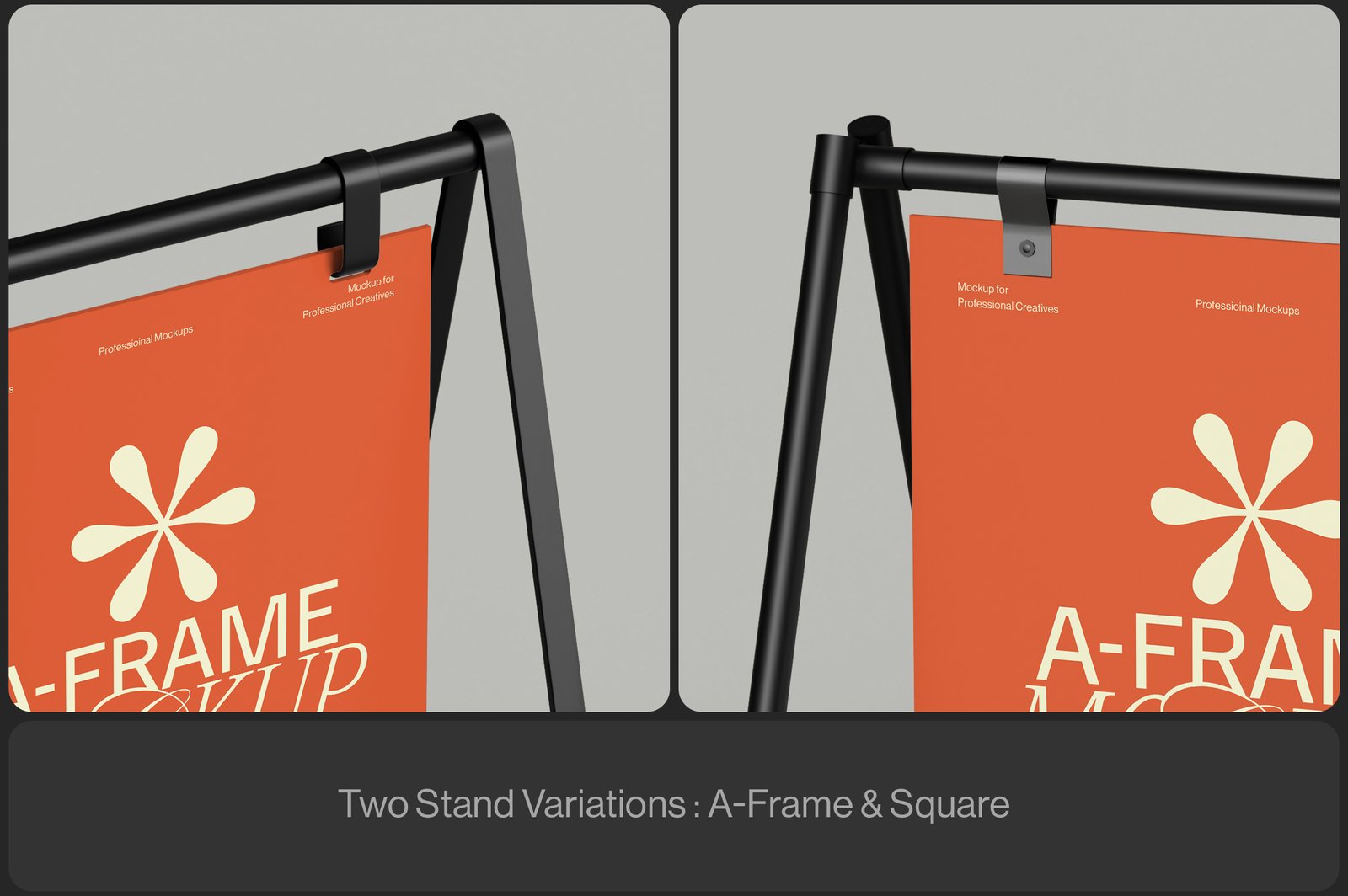 A-Frame Sidewalk Sign Mockup