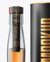 Tall Whiskey Bottle with Tube Mockup