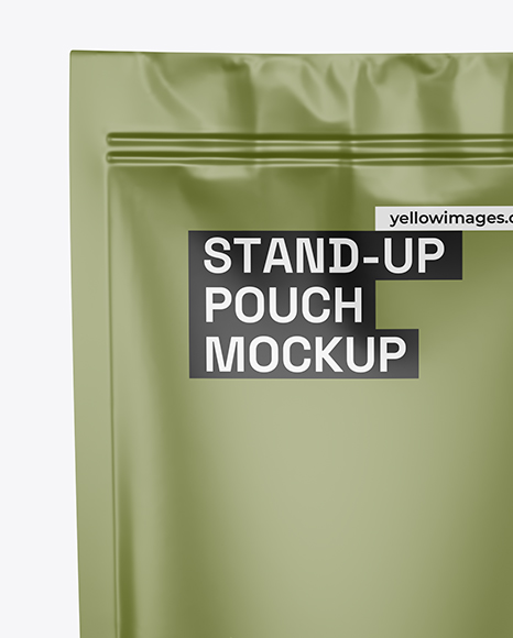 Matte Stand Up Pouch Mockup