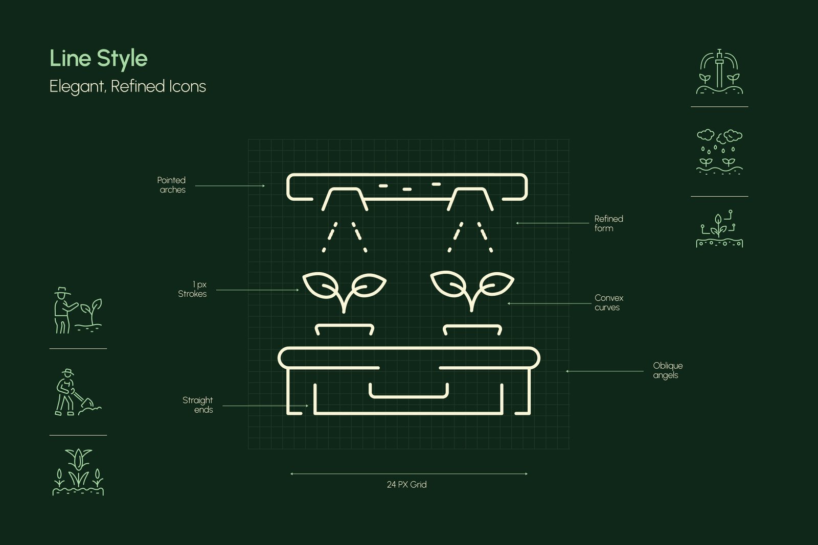 Farm and Agriculture Icon Collection