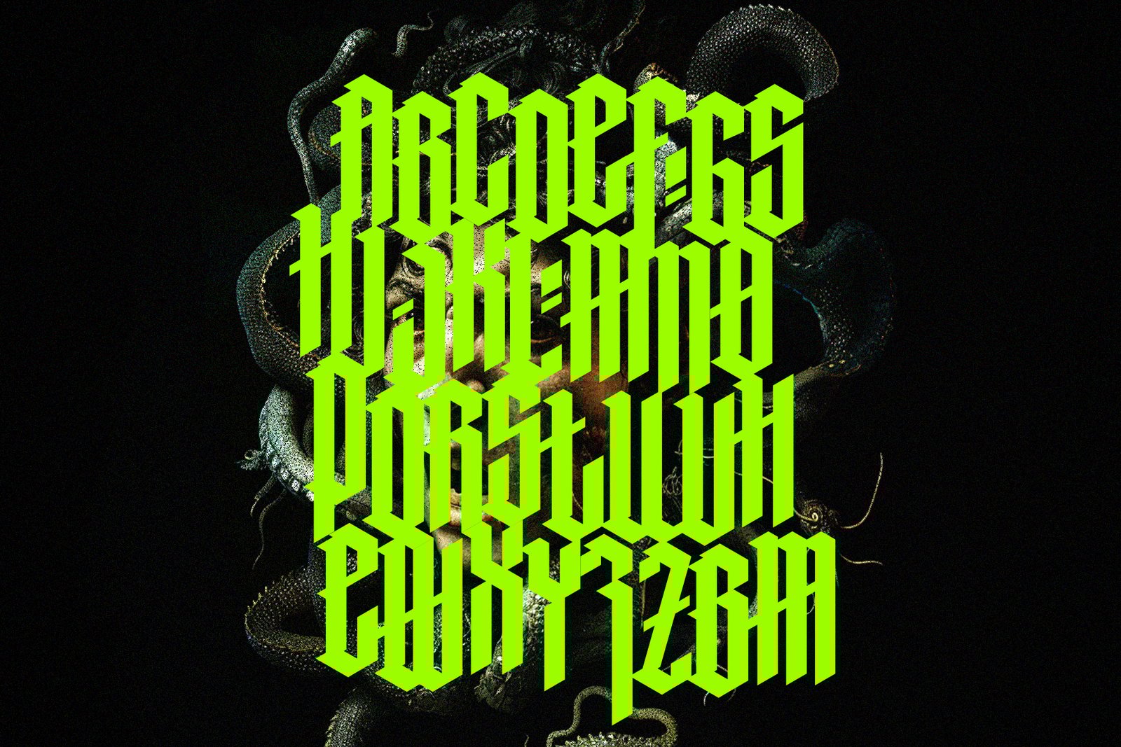 Gothic vector letters - 014