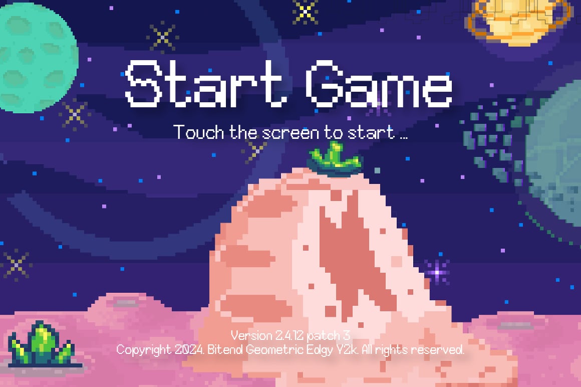 Bitend Geometric Edgy Y2K Pixel Font