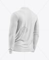 Mesh Jersey Mockup - Back Half Side View