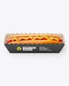 Kraft Paper Tray with Hot Dog Mockup