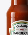Glass Bottle with Barbecue Sauce Mockup