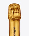 Dark Glass Champagne Bottle Mockup