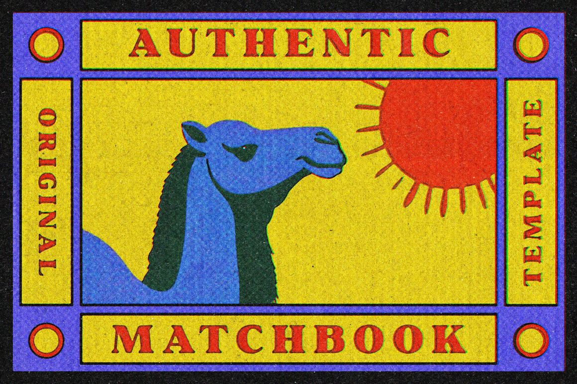 Authentic Retro Matchbook Printer Effect